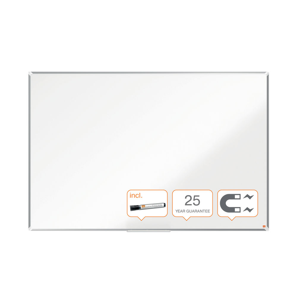 Nobo Premium Plus Enamel Magnetic Whiteboard 900 x 600mm