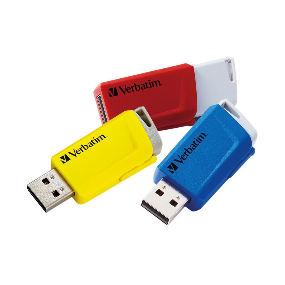 Verbatim Store and Click USB 3.2 16GB (Pack of 3)