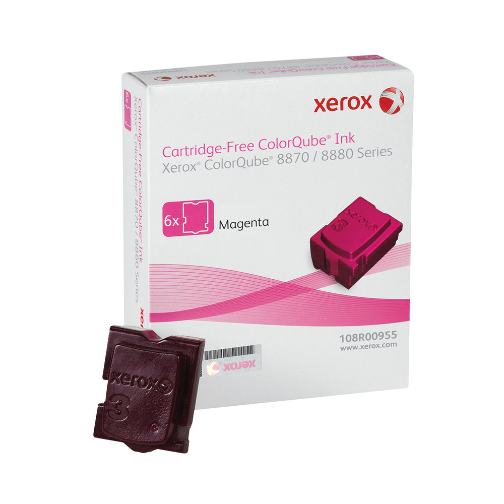 Xerox ColorQube 8870 Magenta Ink Stick (Pack of 6) 108R00955