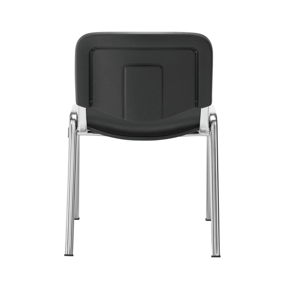 Jemini Ultra Multipurpose Stacking Chair Polyurethane Black/Chrome