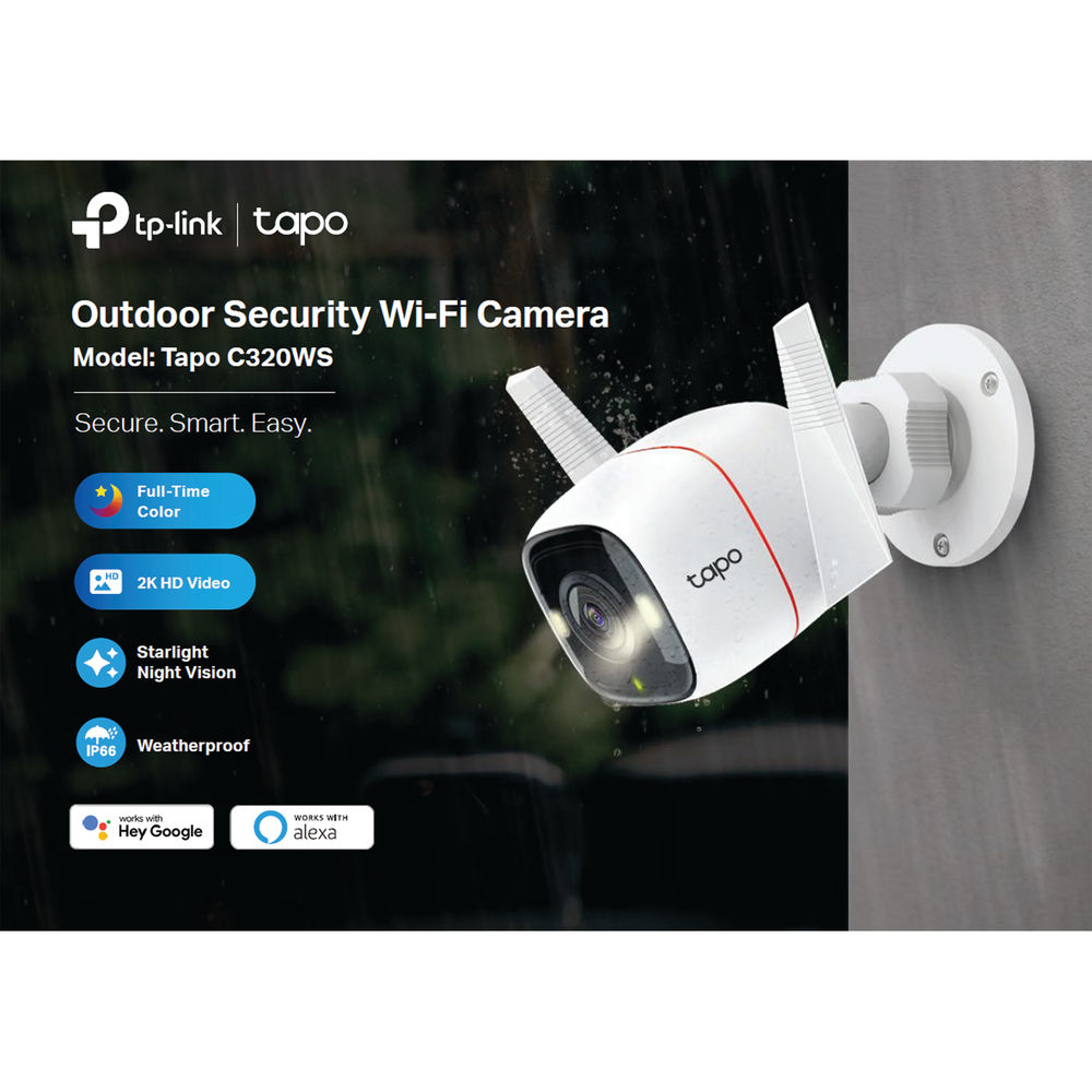 TP-Link Outdoor Security Wi-Fi Camera 2K QHD Night Vision