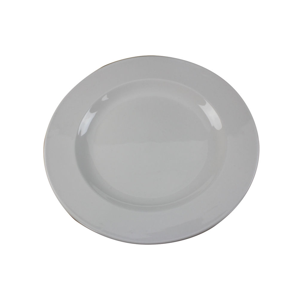 Porcelain Plate 250mm White (Pack of 6) 304111