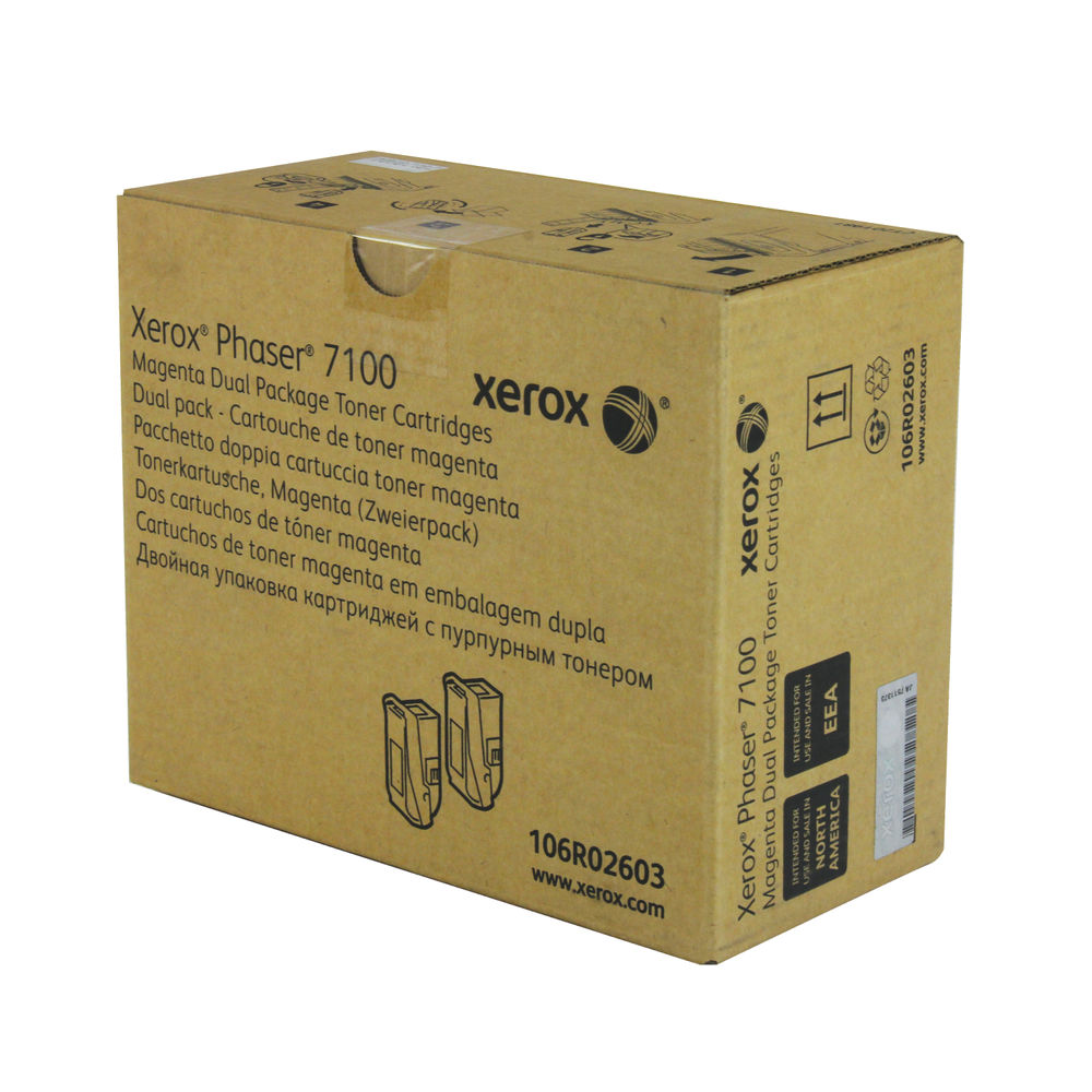 Xerox Phaser 7100 Magenta High Yield Toner (Pack of 2) 106R02603