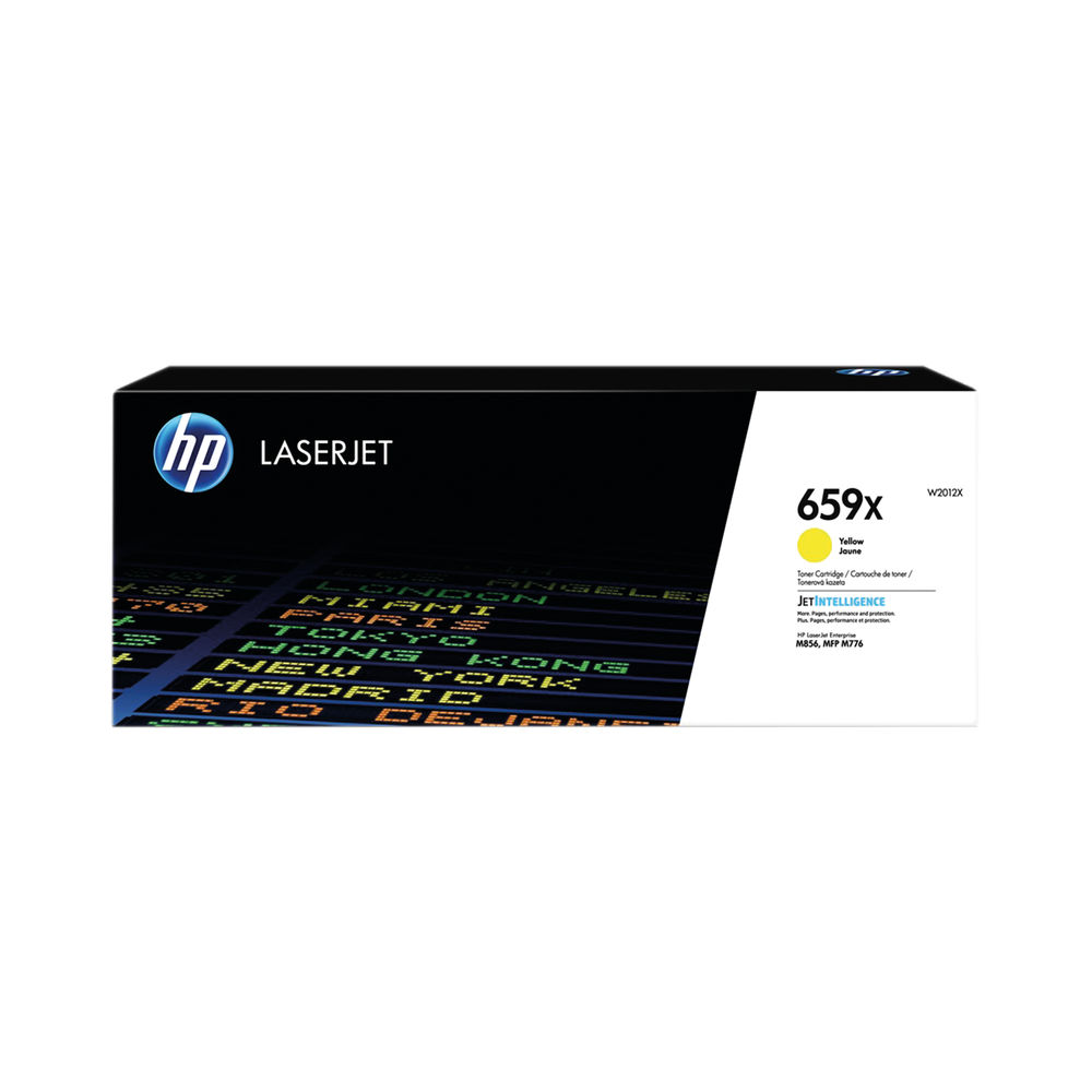 HP 659X High Yield Yellow Toner Cartridge - W2012X