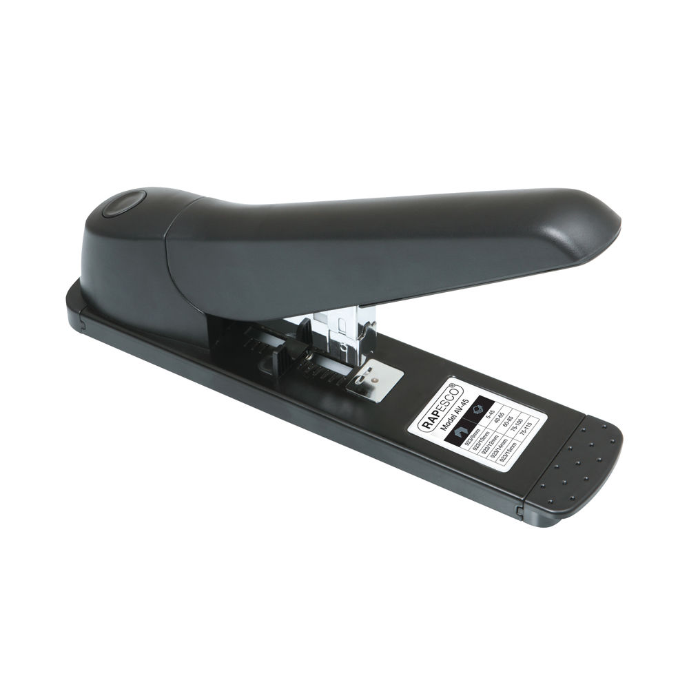 Rapesco AV-45 Heavy Duty Stapler Capacity 115 Sheets Black