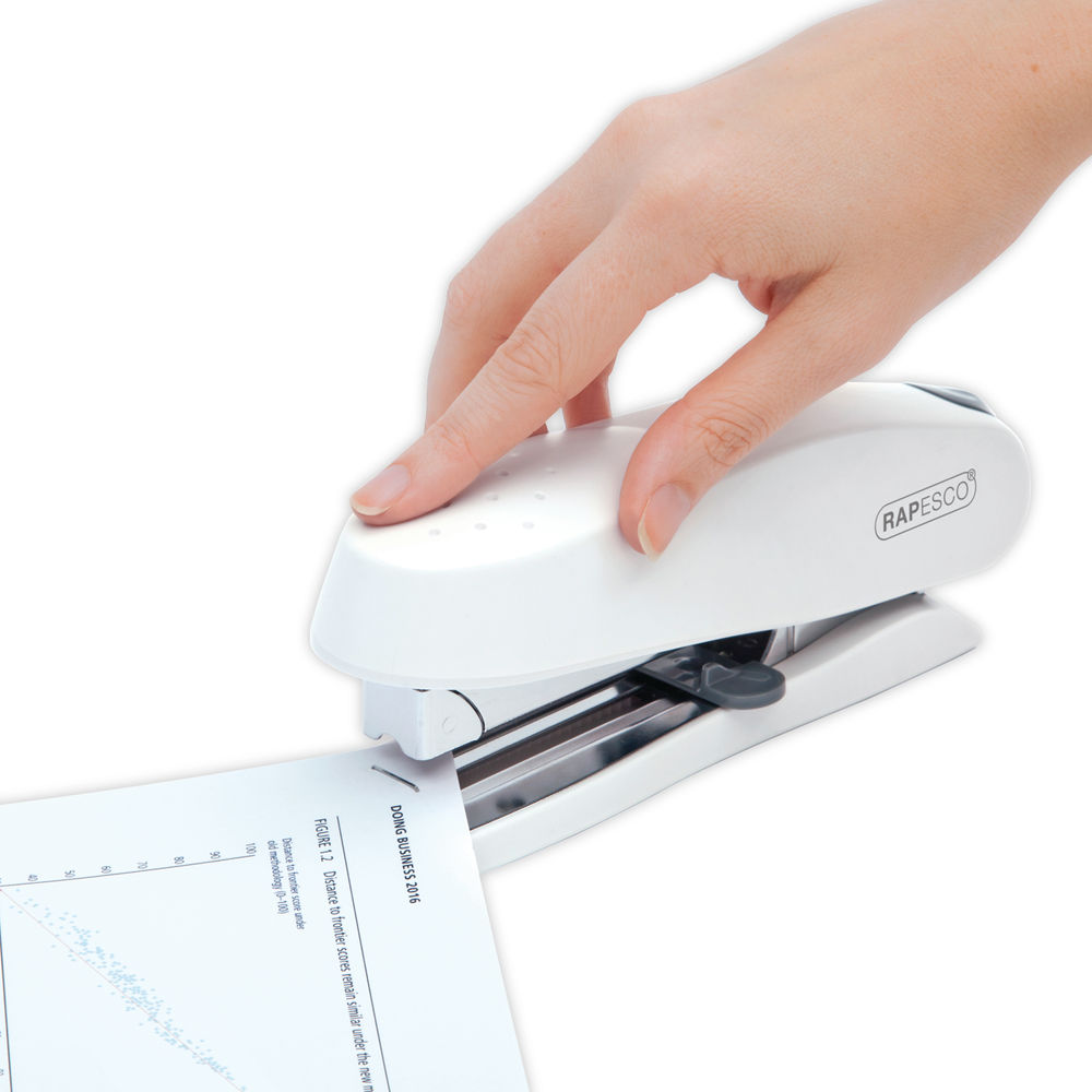 Rapesco ECO Spinna White Heavy Duty Stapler