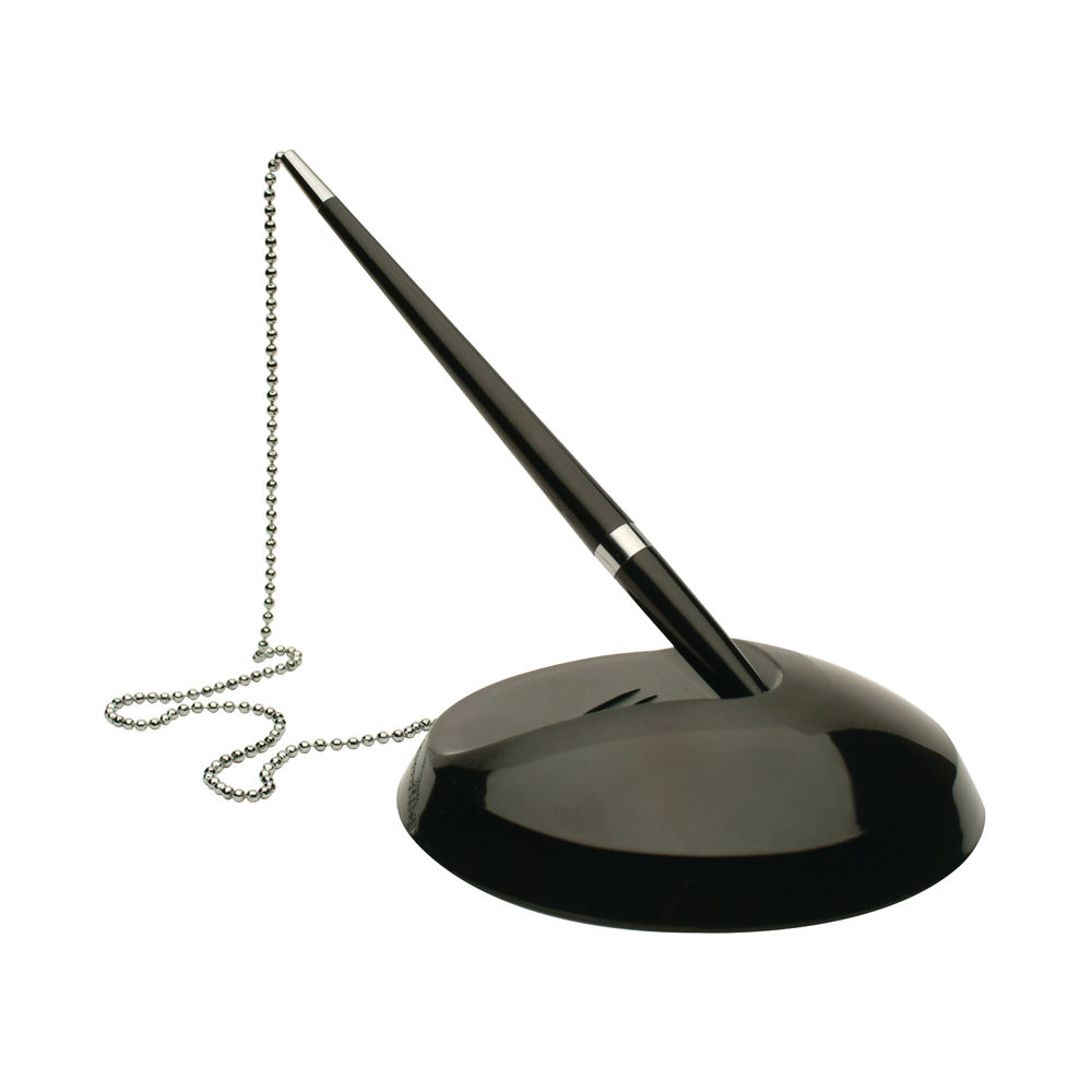 Q-Connect Reception Pen with Chain and Base