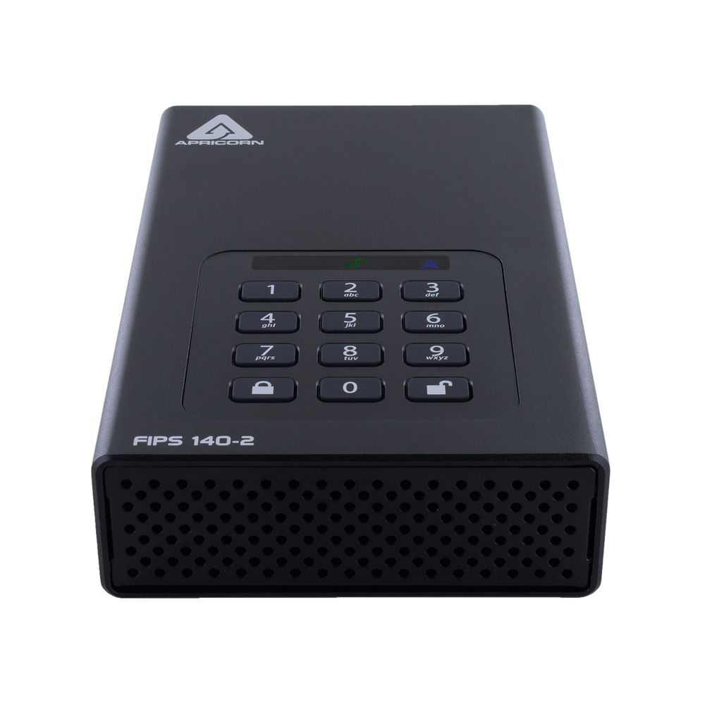 Apricorn Aegis Padlock DT 256-Bit AES-XTS Encryption External Hard Drive 8TB