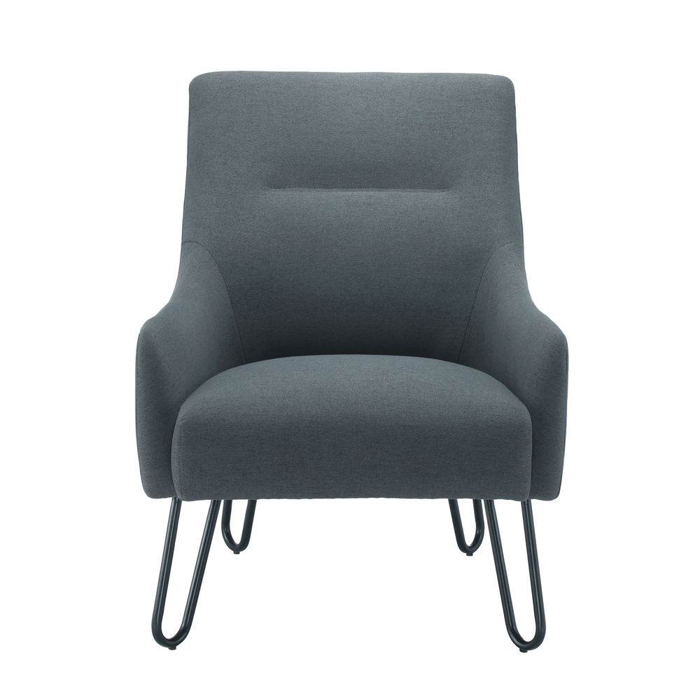 Jemini Grey Reception Armchair