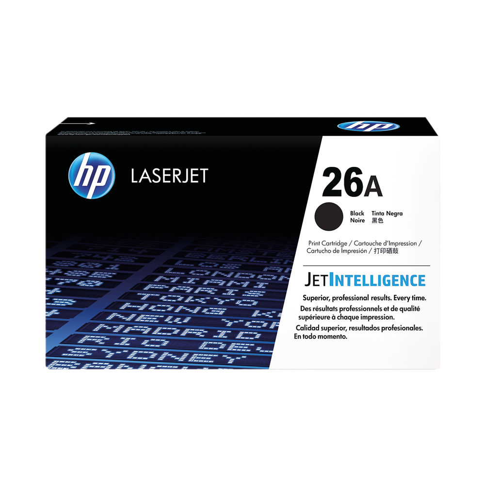 HP 26A Black Laserjet Toner Cartridge CF226A