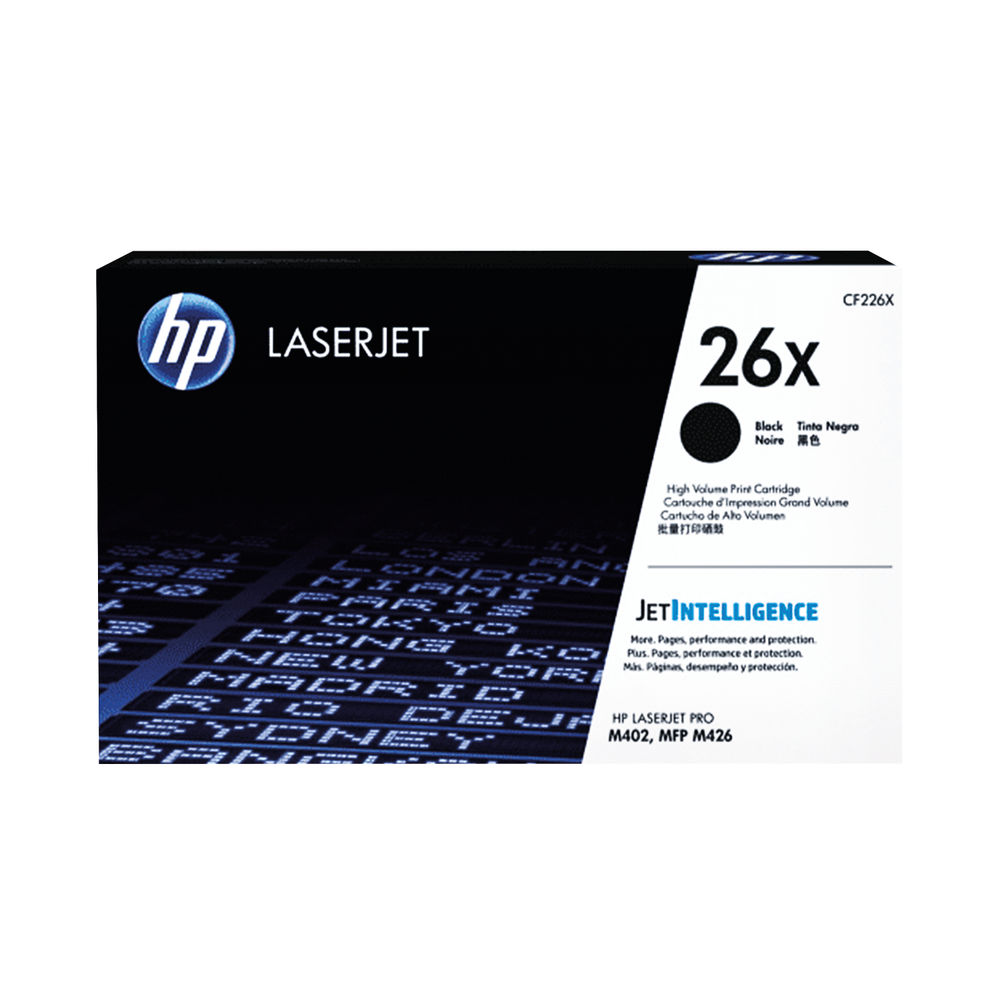 HP 26X High Capacity Black Toner Cartridge | CF226X