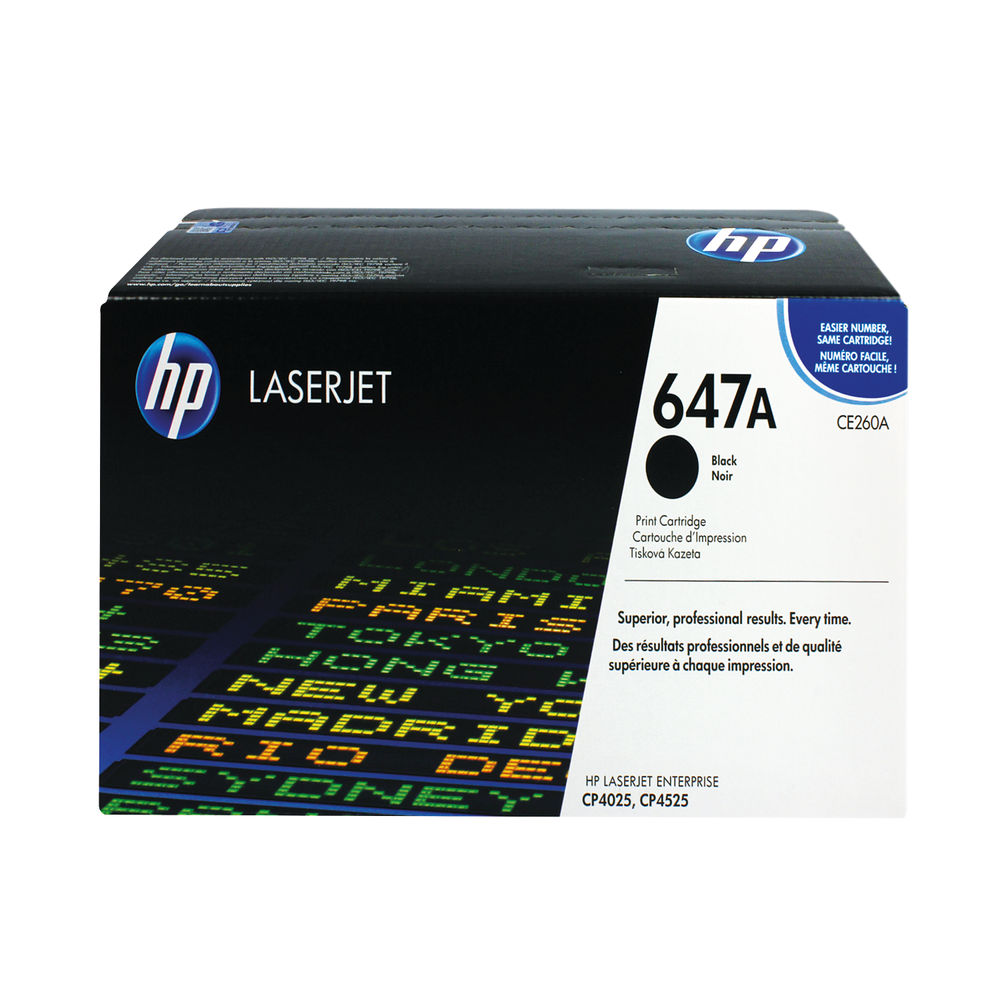 HP 647A Laserjet Toner Cartridge Black CE260A