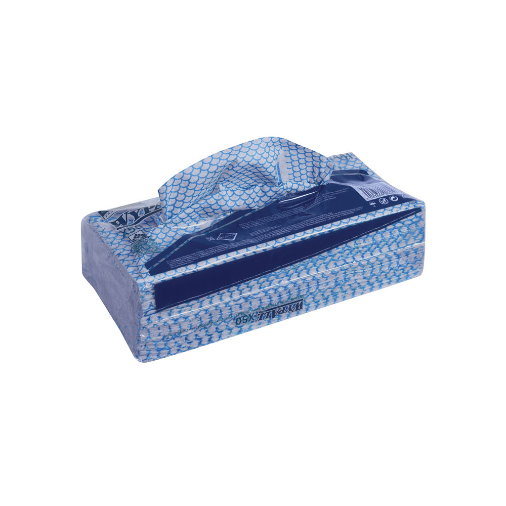 Wypall X50 Blue Cleaning Cloths (Pack of 50)