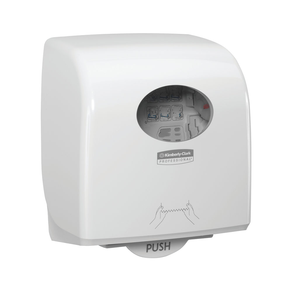 Aquarius Slimroll Rolled Hand Towel Dispenser White