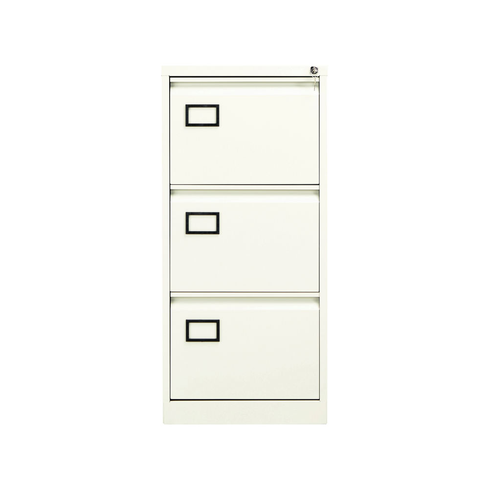 Jemini H1016mm White 3 Drawer Filing Cabinet