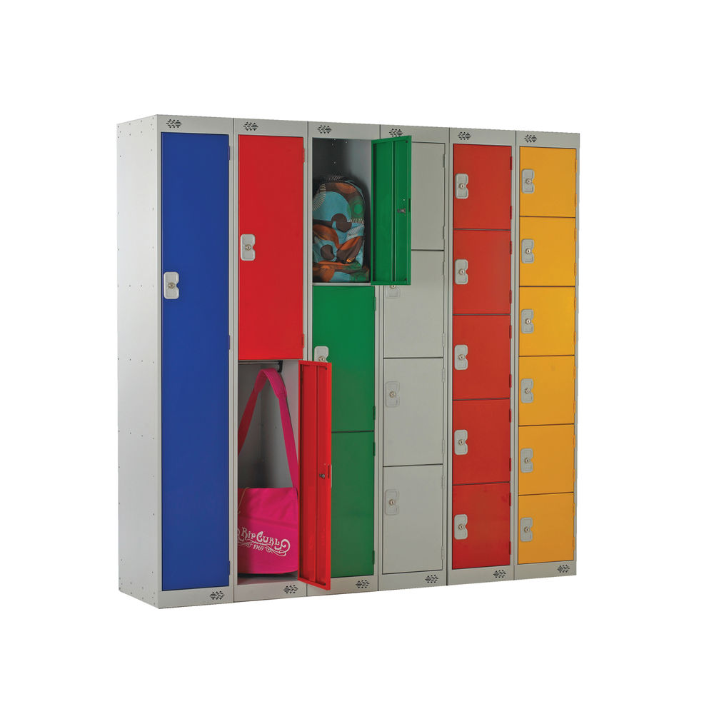 Four Compartment D300mm Blue Express Standard Locker