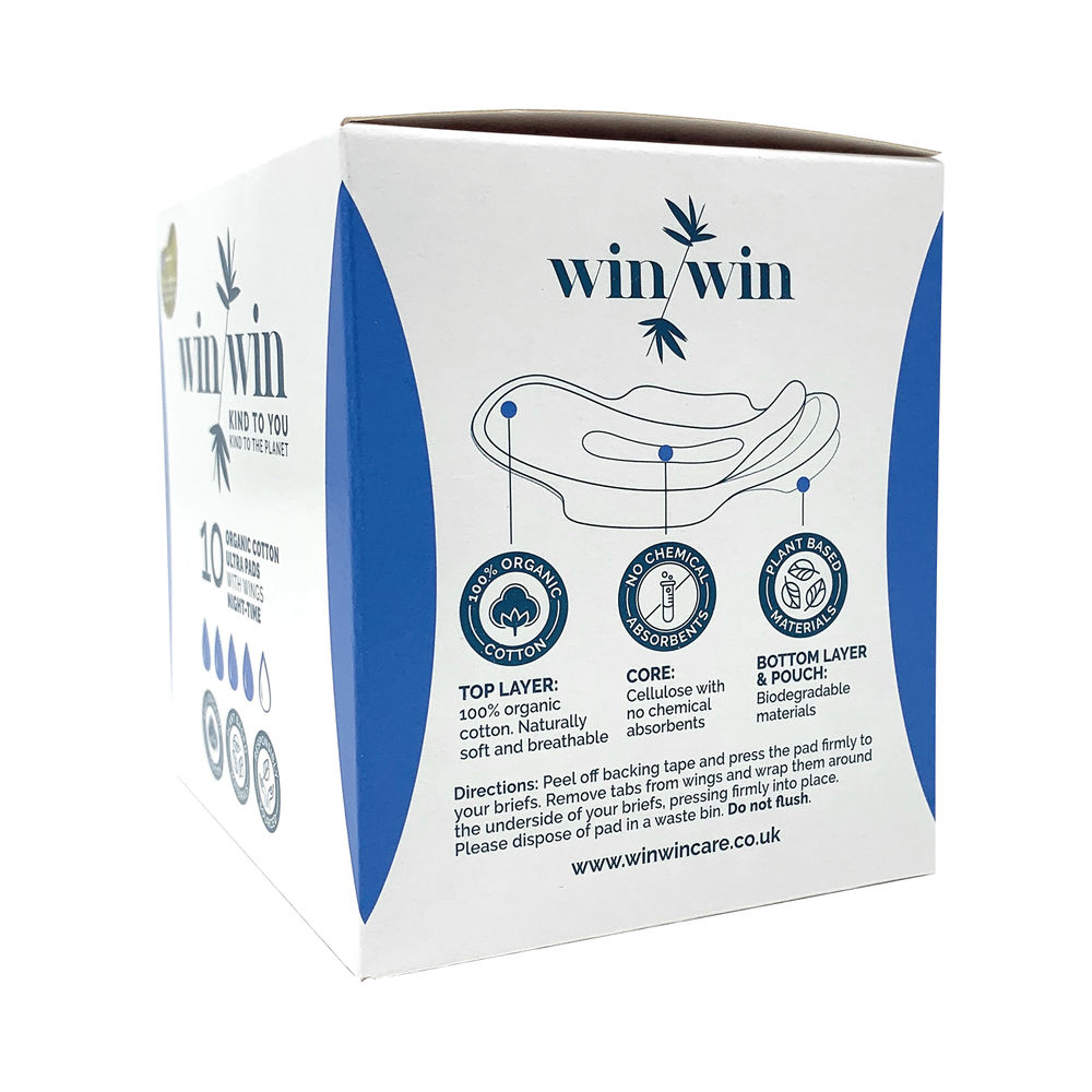 Win Win Sustainable Ultra Night Pad (Pack of 12)