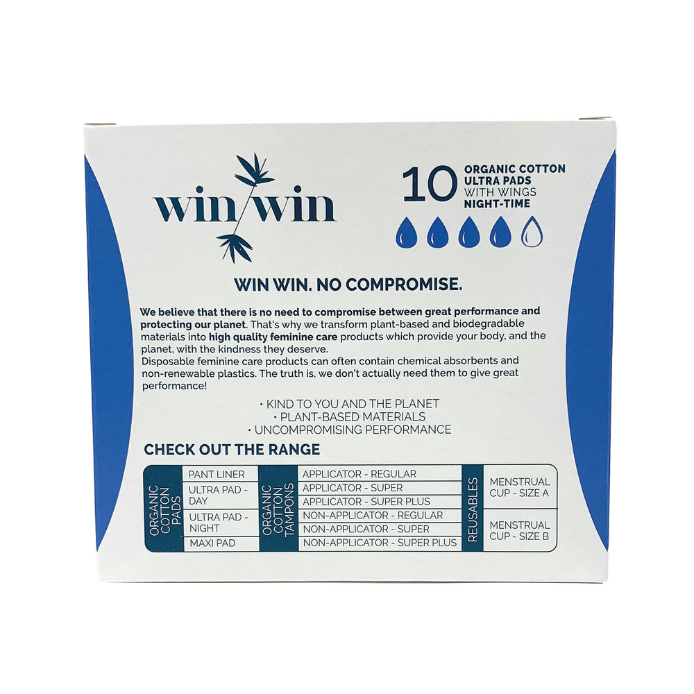 Win Win Sustainable Ultra Night Pad (Pack of 12)