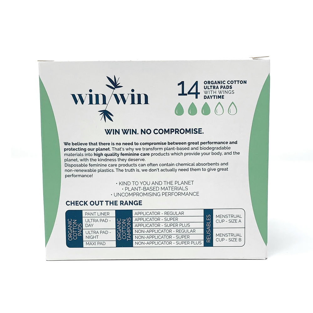 Win Win Sustainable Ultra Day Sanitary Pad (Pack of 12)