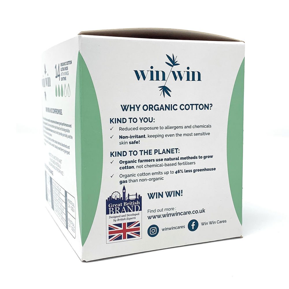 Win Win Sustainable Ultra Day Sanitary Pad (Pack of 12)