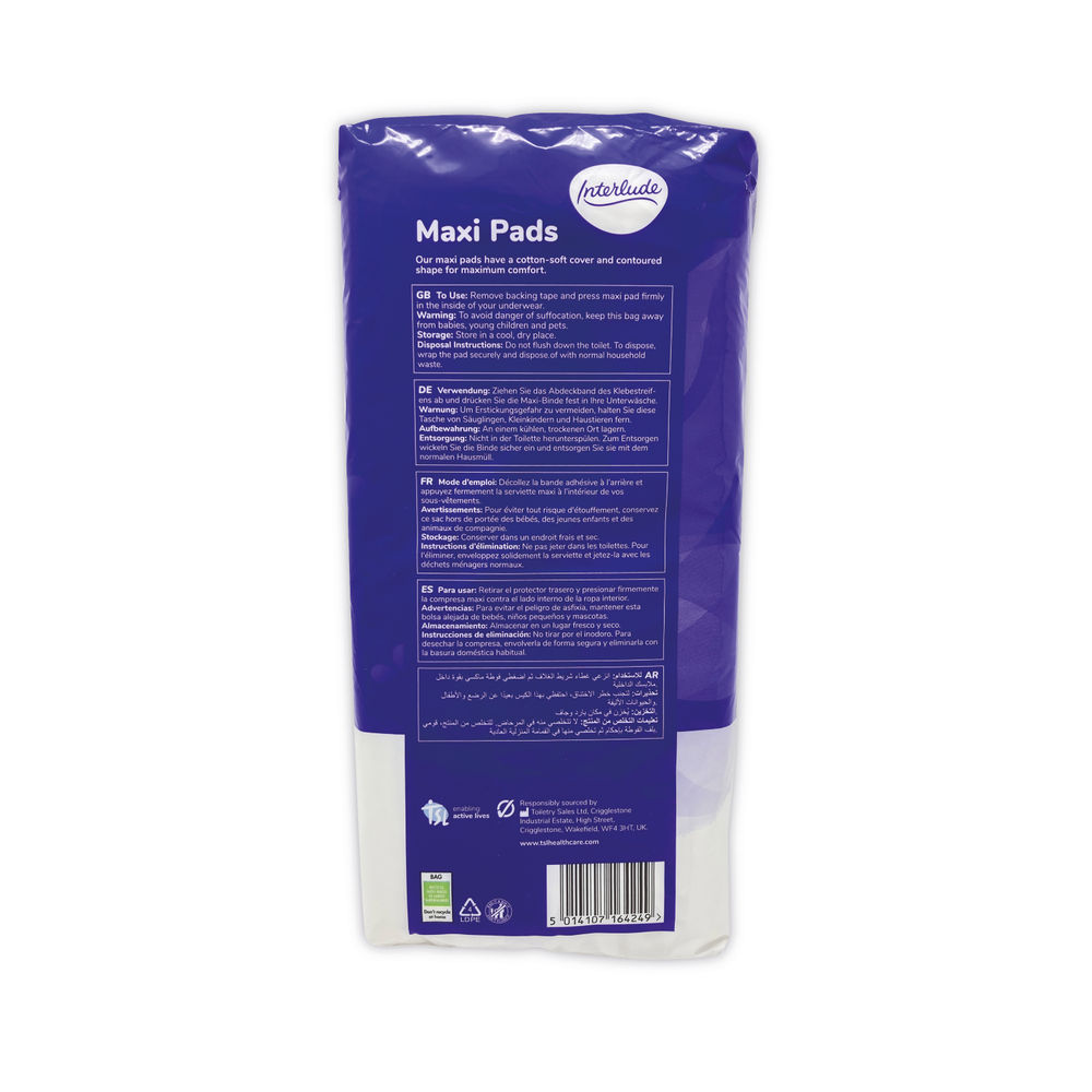 Interlude Maxi Night Pads Size 3 Pack 12 (Pack of 12)