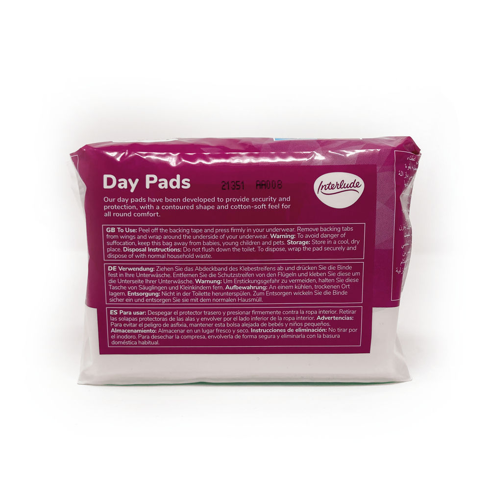 Interlude Ultra Day Sanitary Pads Long with Wings Pack 12 (Pack of 12)