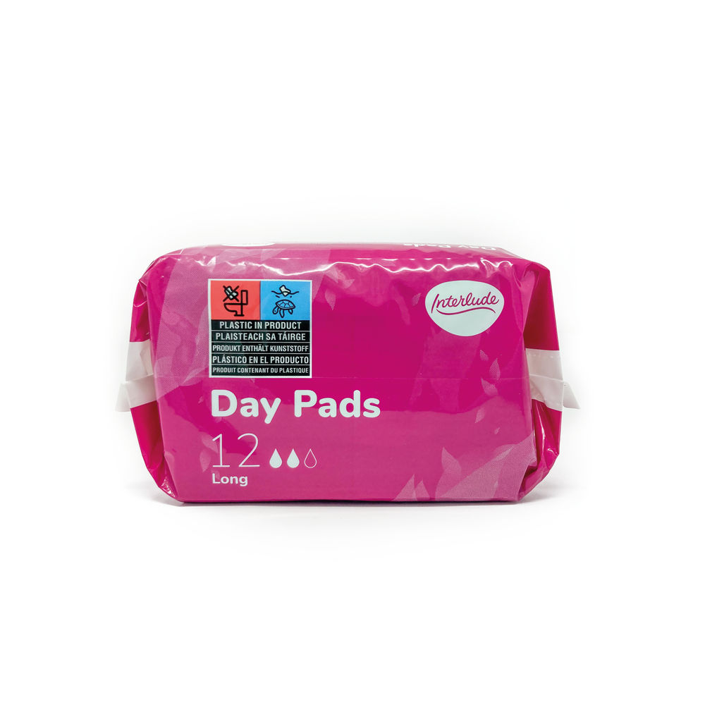 Interlude Ultra Day Sanitary Pads Long with Wings Pack 12 (Pack of 12)