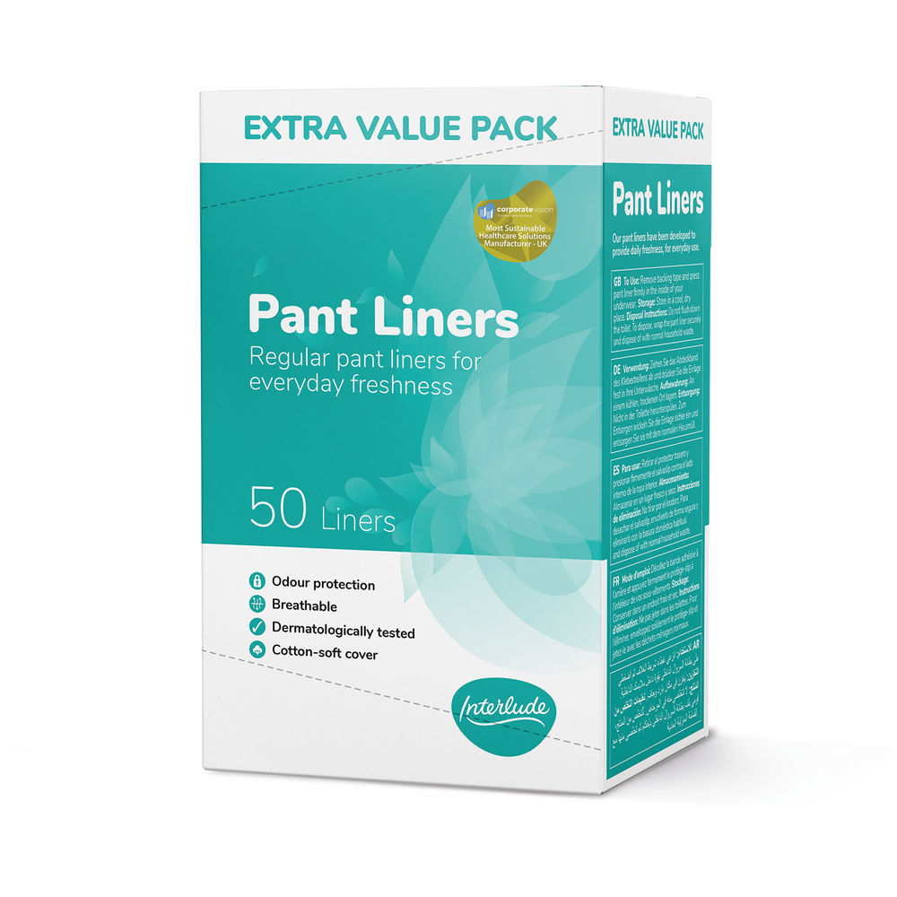 Interlude Pant Liners Pack 50 (Pack of 12)