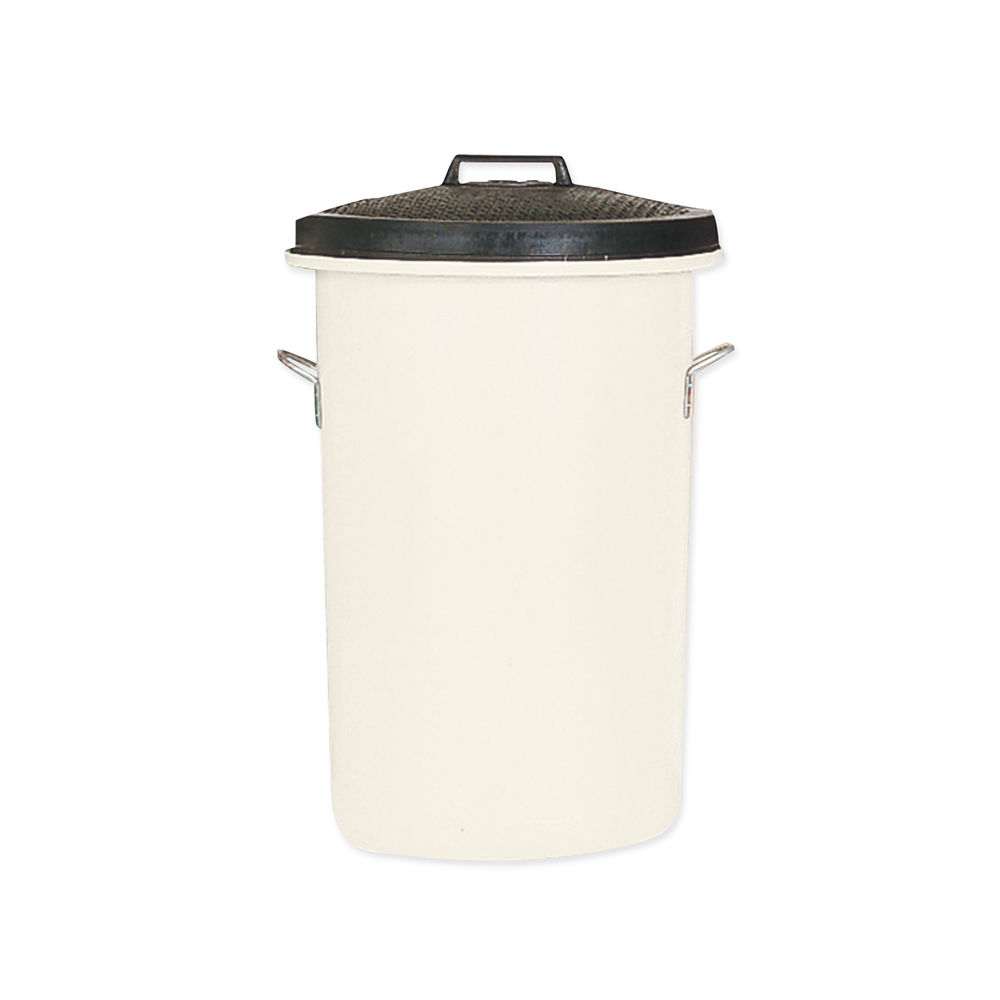 Heavy Duty Coloured Dustbin 85 Litre White 311967
