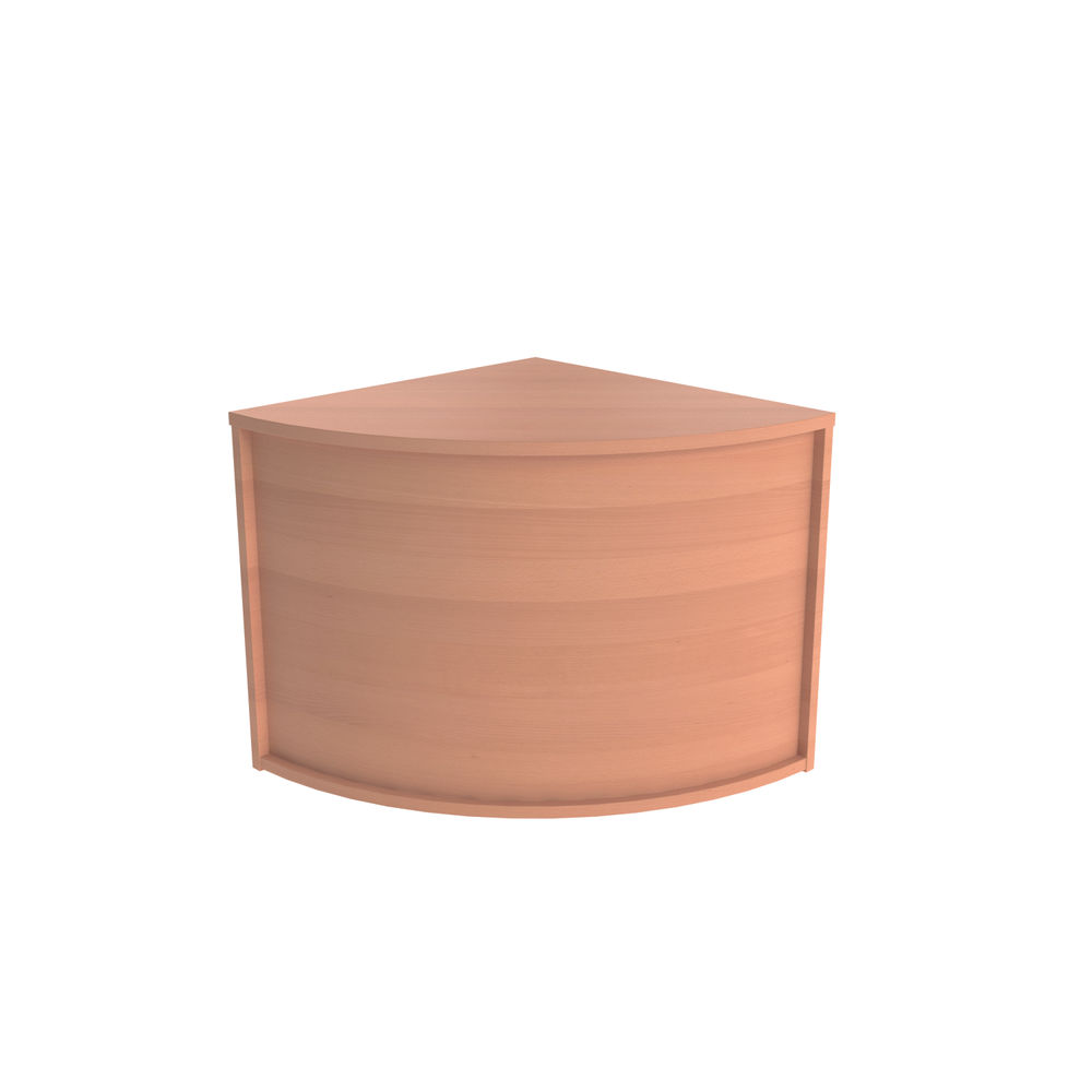 Jemini 800x800mm Beech Modular Corner Base Reception Unit