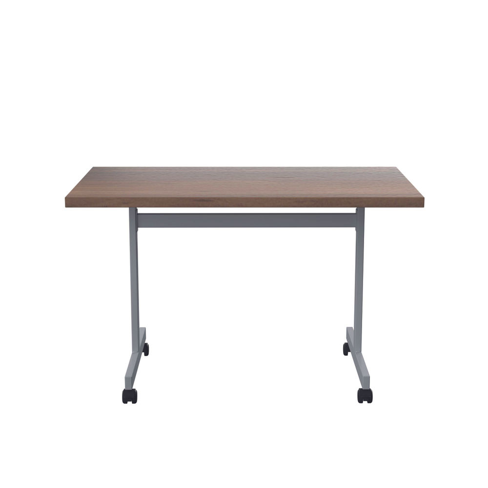 Jemini Dark Walnut/Silver 1200x720mm Rectangular Tilting Table