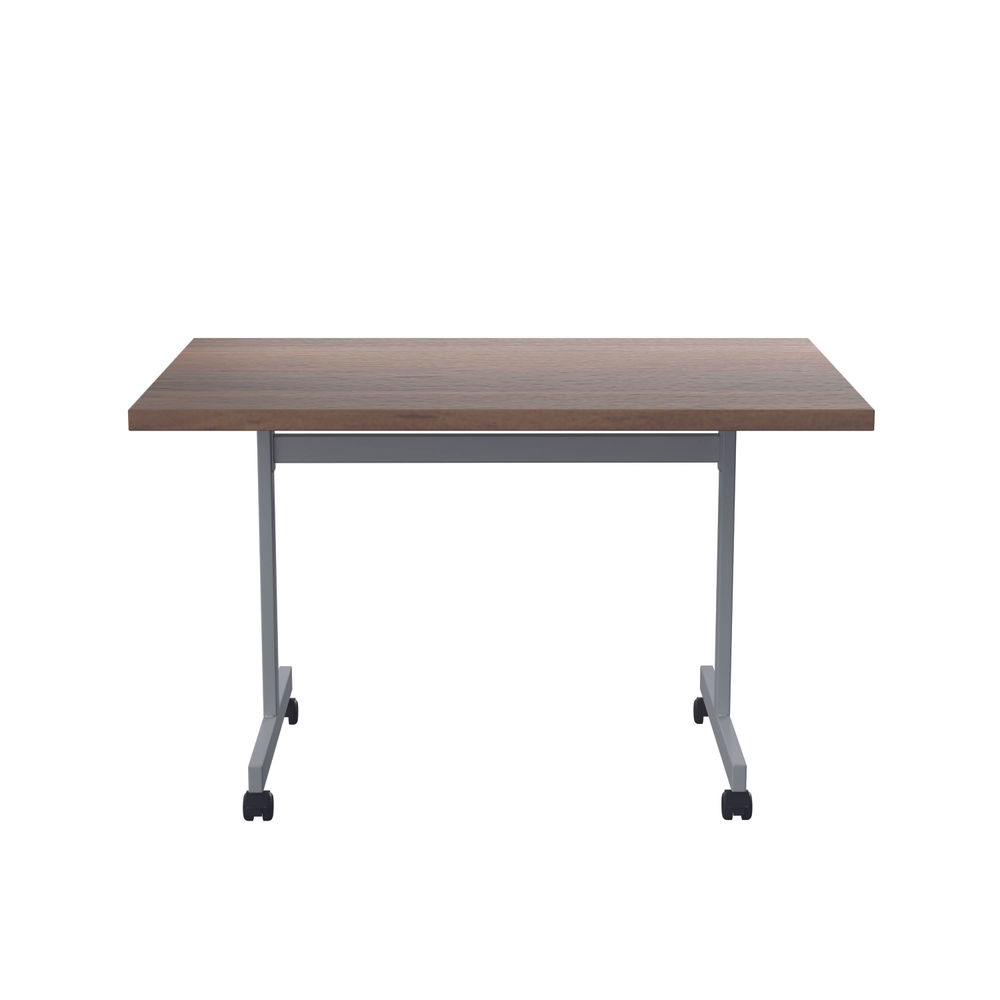 Jemini Dark Walnut/Silver 1200x720mm Rectangular Tilting Table