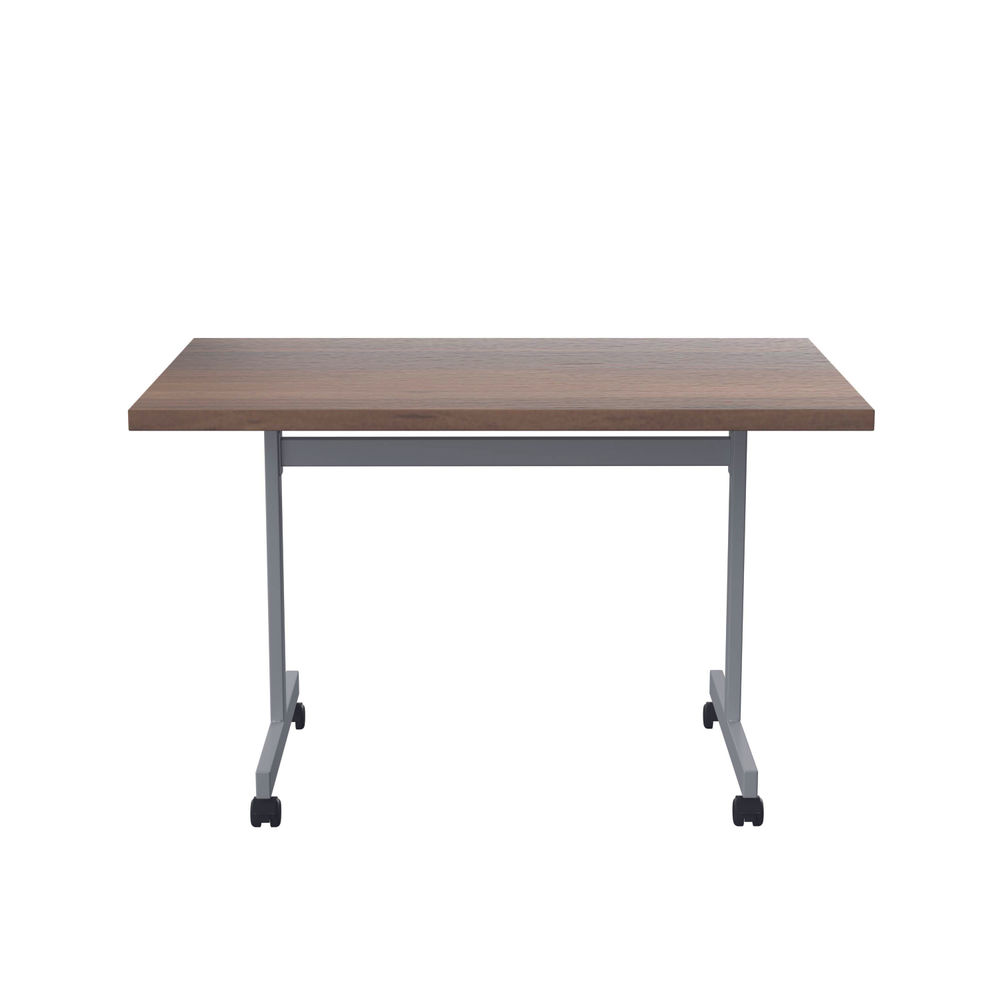 Jemini Dark Walnut/Silver 1200x720mm Rectangular Tilting Table