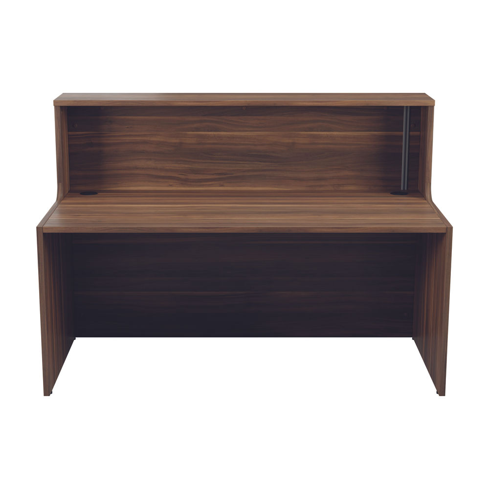 Jemini 1400x800mm Dark Walnut Reception Unit