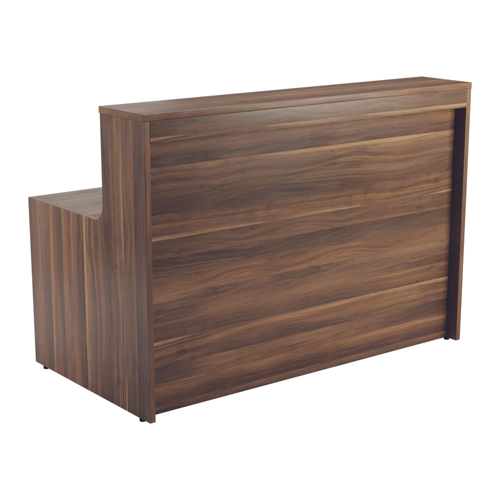 Jemini 1400x800mm Dark Walnut Reception Unit