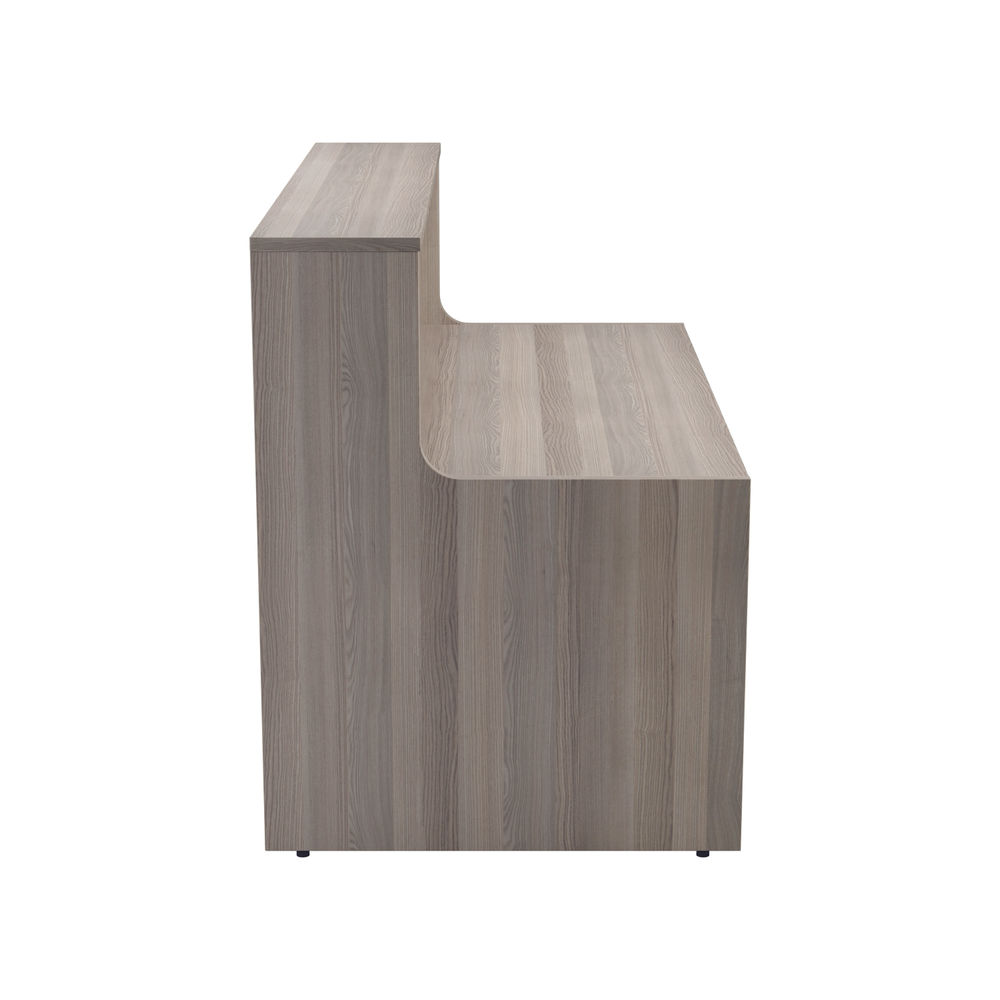 Jemini 1600x800mm Grey Oak Reception Unit