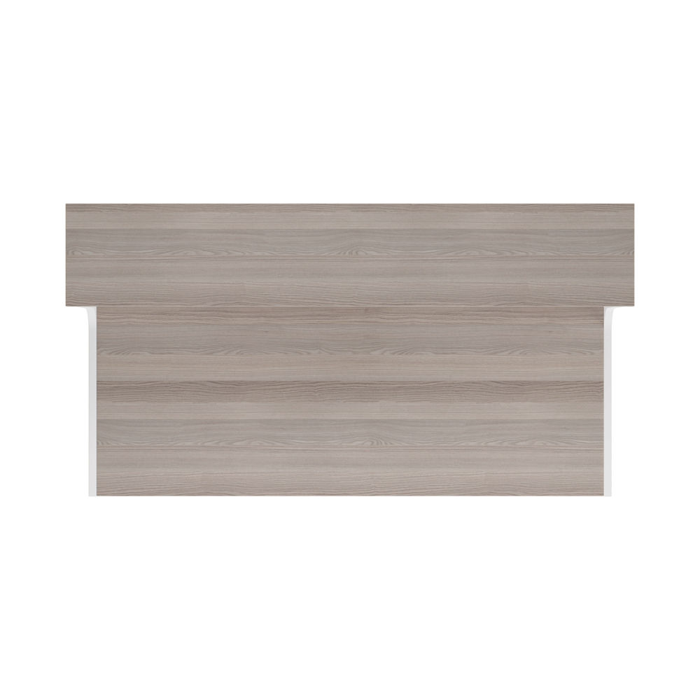 Jemini 1400x800mm Grey Oak/White Reception Unit