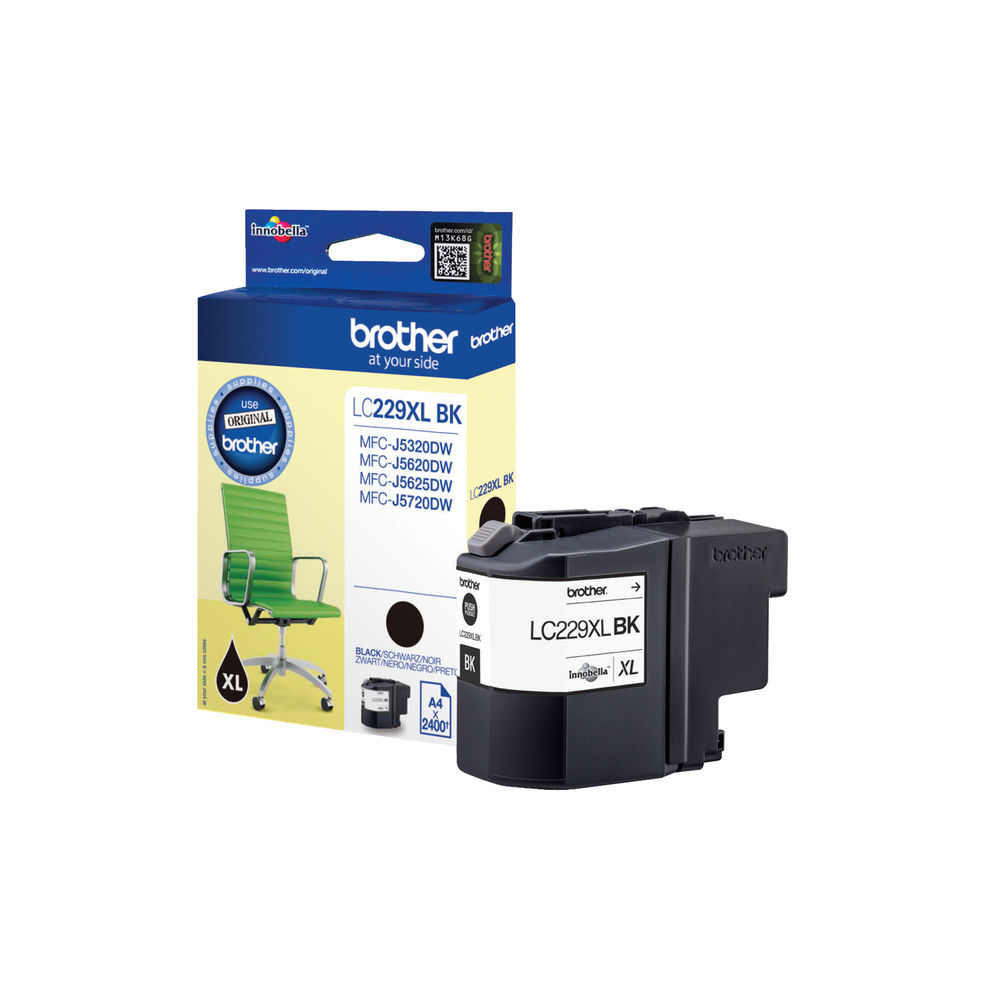 Brother LC229XLBK Inkjet Cartridge High Yield Black LC229XLBK