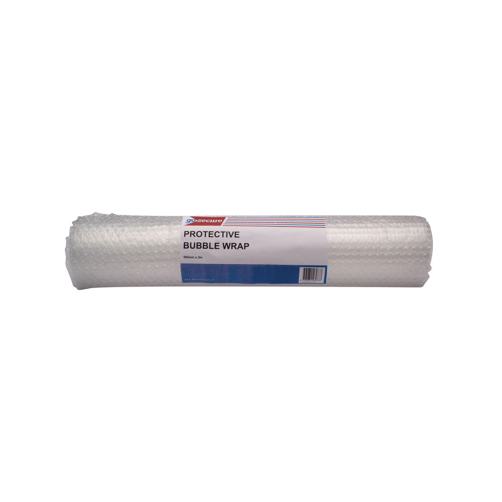 Go Secure Clear Medium Bubble Wrap Roll, Pack of 10 - PB02287