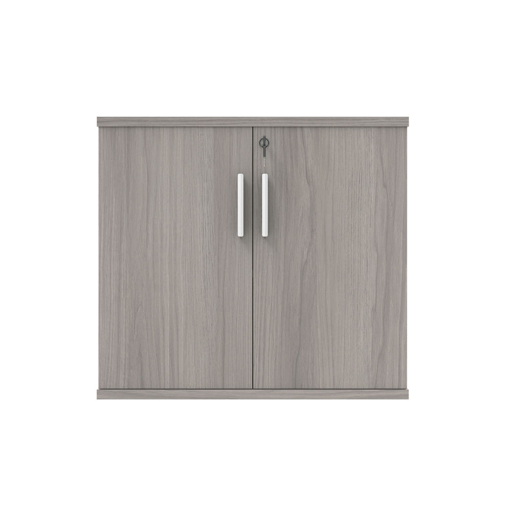 Astin 2 Door Cupboard Lockable 800x400x730mm Alaskan Grey Oak