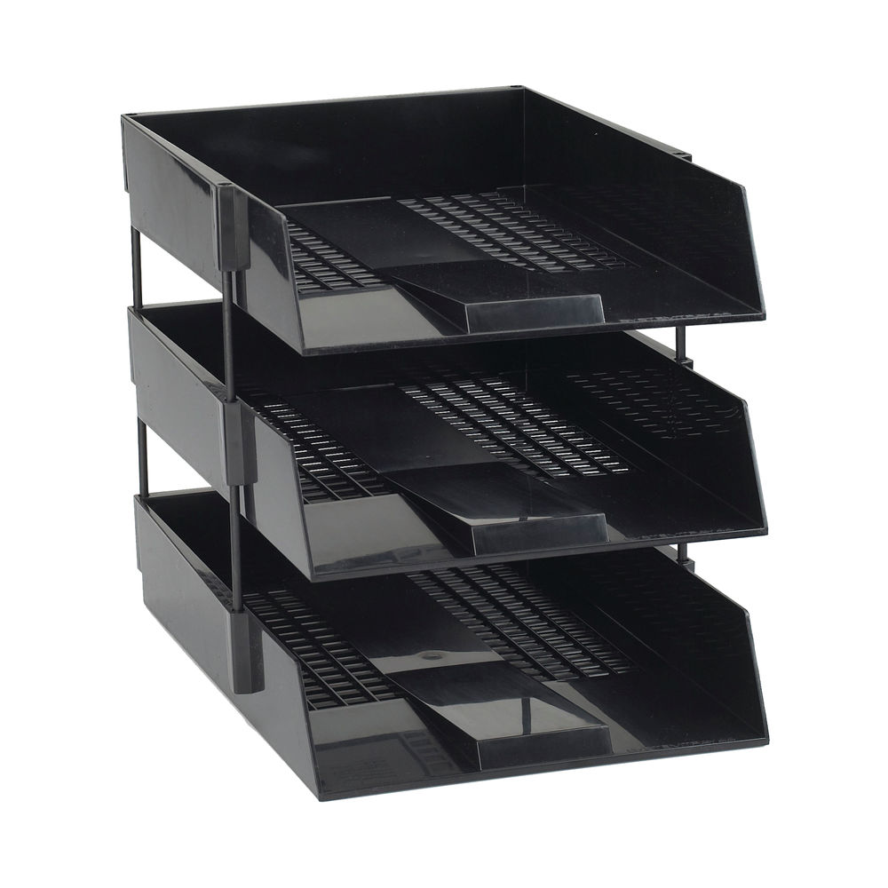 Avery Letter Tray Risers 118mm Black (Pack of 4)