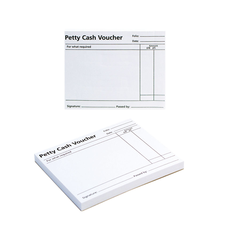 Q-Connect Petty Cash Voucher Pad 125x101mm (Pack of 10) KF00103