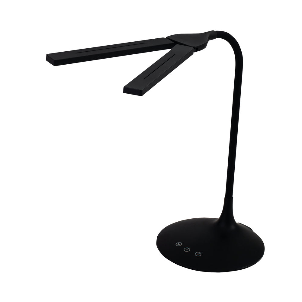 Alba Black Nomad Two Head Desk Lamp