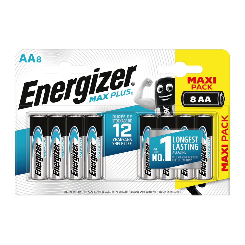 Energizer Max Plus AA Batteries (Pack of 8) - E301324600