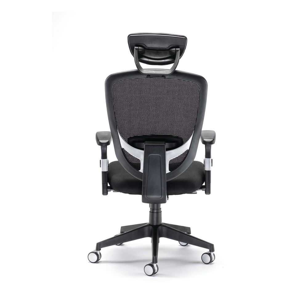 Arista Lexi Black Headrest High Back Office Chair