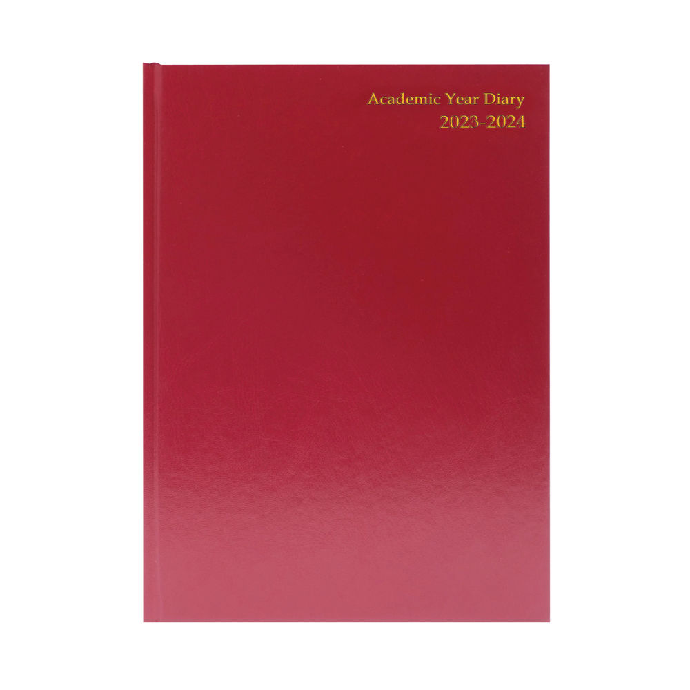 Academic Diary Week To View A4 Burgundy 2023-2024 KF3A4ABG23