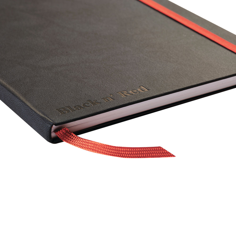 Black n’ Red A6 Hard Cover Notebook