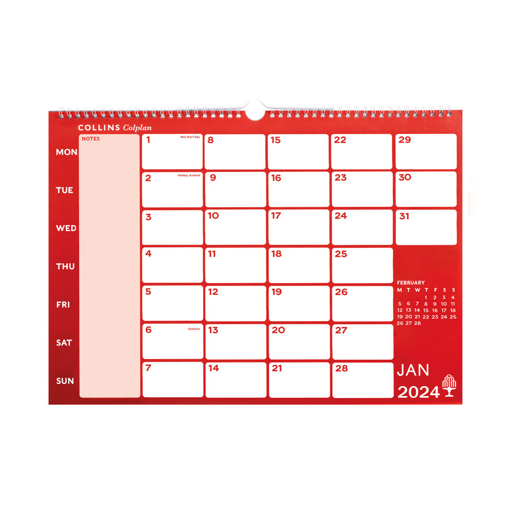 Collins Memo Calendar A3 2024 CMC24