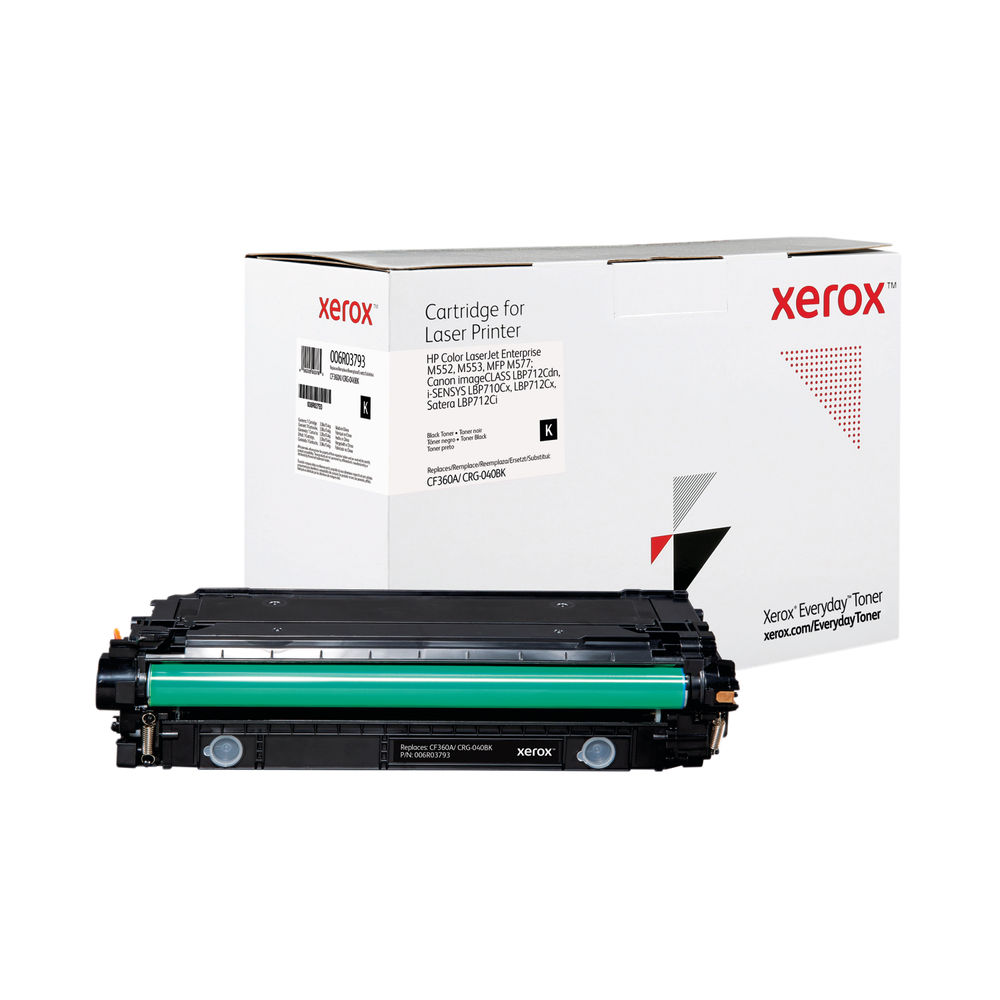 Xerox Everyday Replacement For CF360A/CRG-040BK Laser Toner Black 006R03793