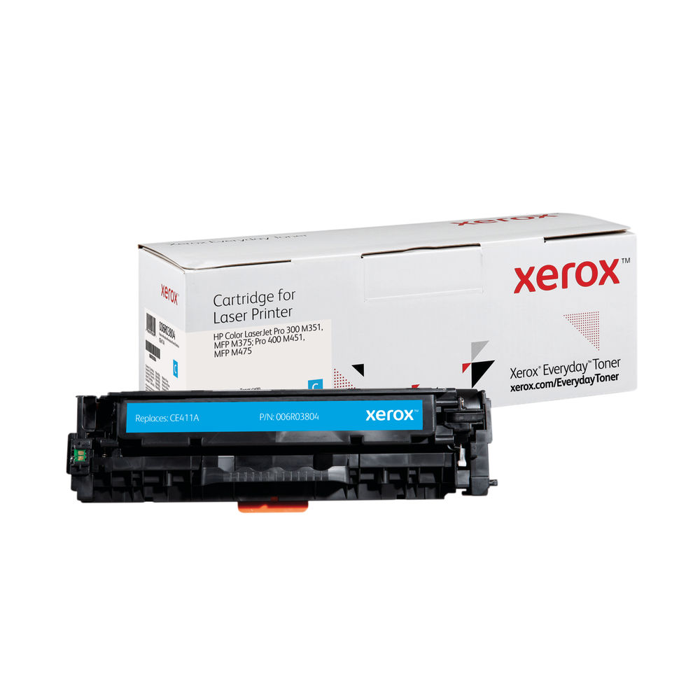 Xerox Everyday Remanufactured Toner Cartridge Cyan For HP CE411A 006R03804